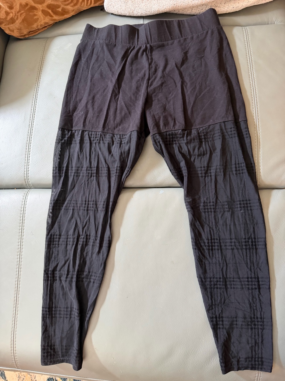 torrid Black Patterned Stretch Chinos